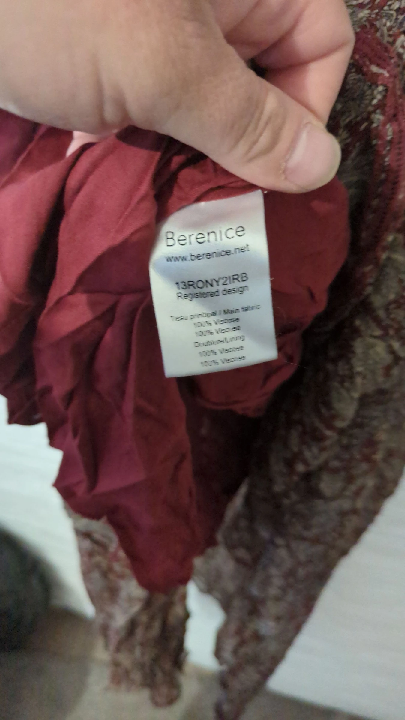 Vestido longo muito leve Bérénice tamanho 36 – photo 7